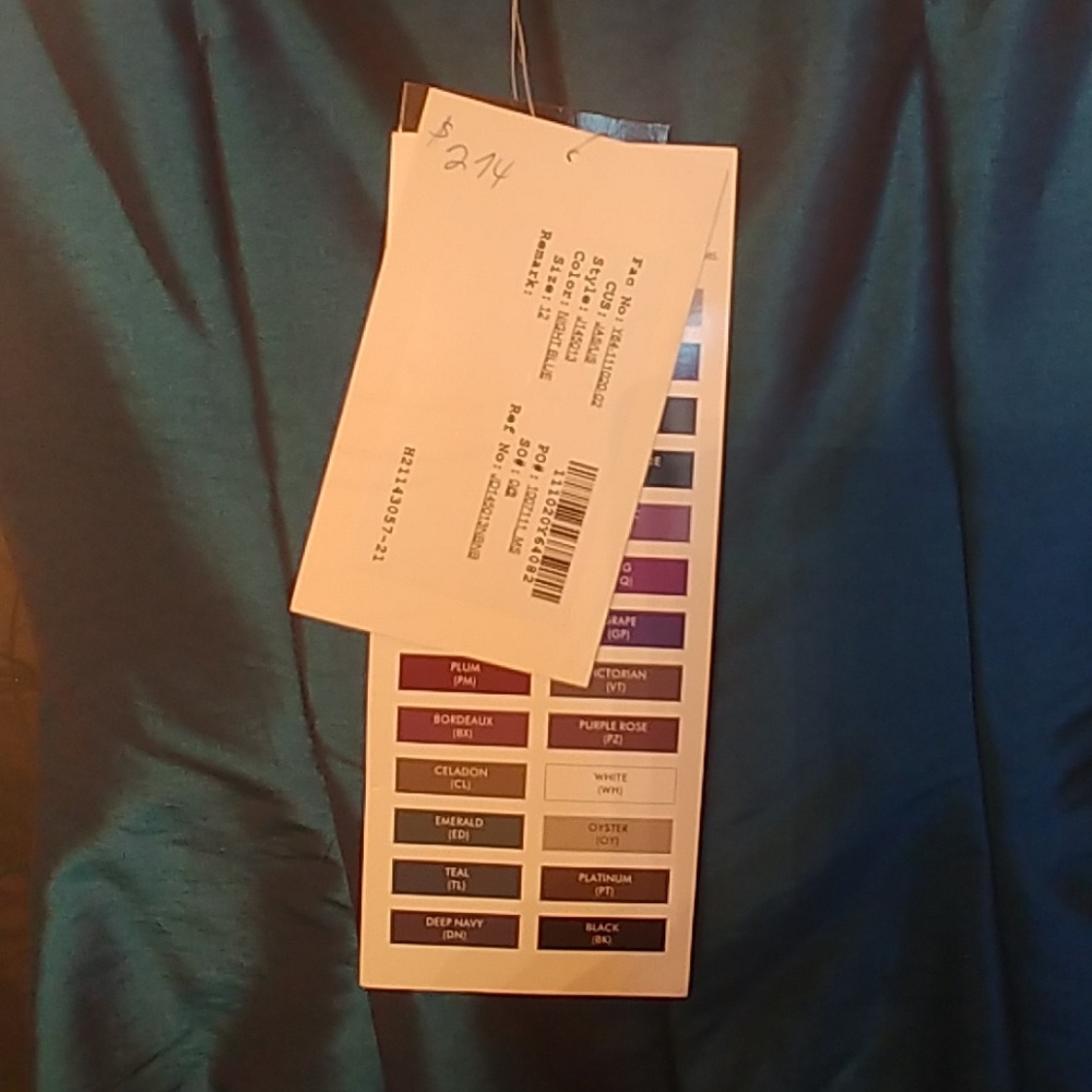 Jade by Jasmine Night BlueTaffeta Dress and Jacket - Picture 5 of 8